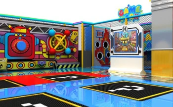 Mario’s Wall Challenge Trampoline Park Attraction