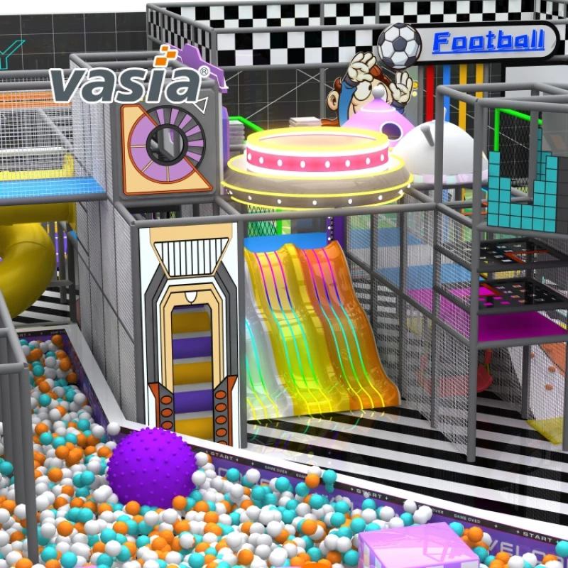 Vasia Play smart layout shopping mall indoor playground, custom commercial soft play equipment for kids