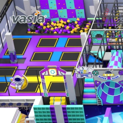 Vasia Play traffic‑flow optimized mall indoor playground, commercial soft play guiding smooth visitor circulation