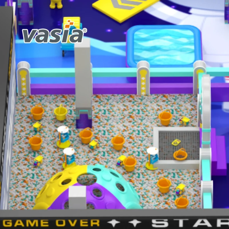 Vasia Play traffic‑flow optimized mall indoor playground, commercial soft play guiding smooth visitor circulation