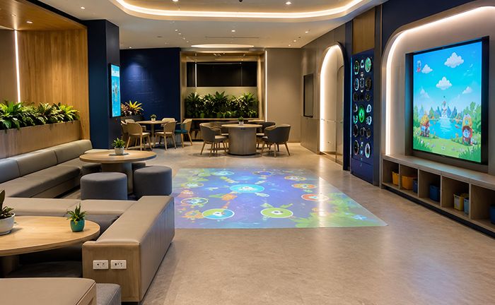 50m² Interactive Play and Parent Seating Area