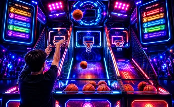 Arcade Hoops Clash Interactive Sports Attraction