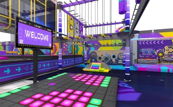 Laser Target Arena Interactive Sports Attraction