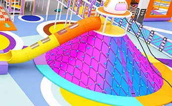 Volcano Climbing Slide Indoor Playground Attraction