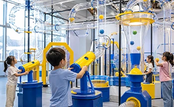 Pneumatic Air Tubes & Ball Blower Indoor Playground Attraction