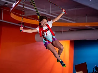 Zip Line Indoor Playground Attraction
